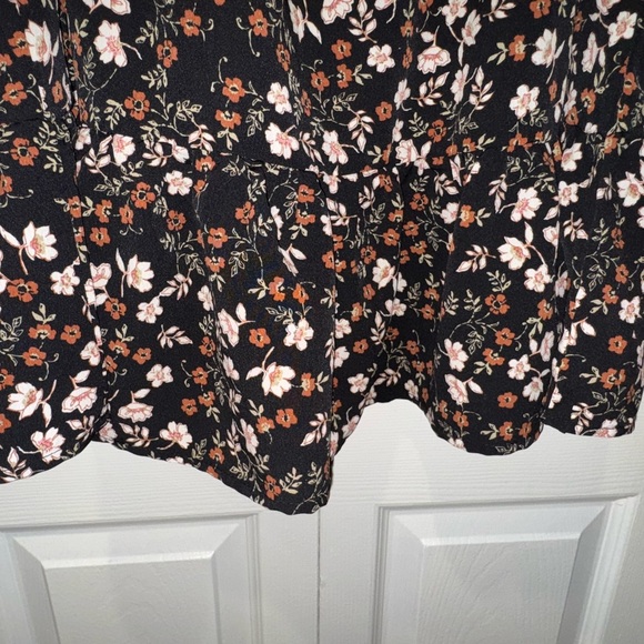 Lily Rose Floral Black Dress. Square-Rugged neckline. Size XXL. NWT - Picture 3 of 15